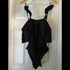 NWOT womens 2XL black Shein bathing suit